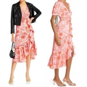 Cinq A Sept Kay Floral Midi Dress Size 4